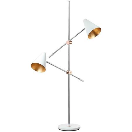 SAFAVIEH Reed Floor Lamp, White LIT4518A